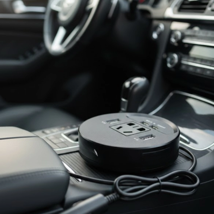 Araç İçi Power Inverter Çoklu Usb Girişli Hızlı Ve Güvenli Şarj