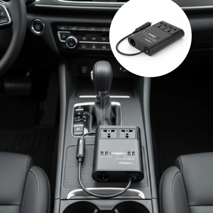 Araç İçin 12v 24v Güç Dönüştürücü 220v Priz Ve Usb Portlu