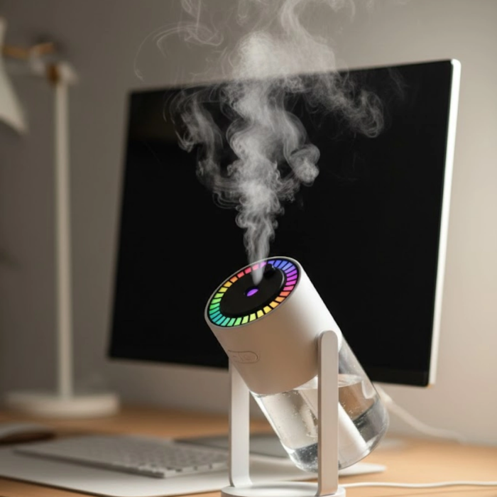 Yıldızlı Projektör Hava Nemlendirici Ultrasonik Buhar Ve Rgb Işık