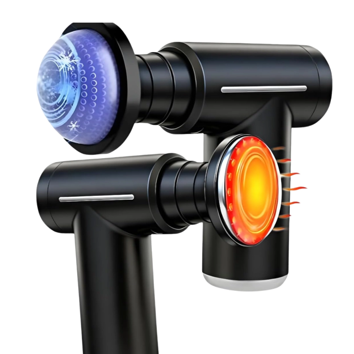 Şarjlı Masaj Tabancası Sıcak Soğuk Terapi Sessiz Güçlü Motorlu