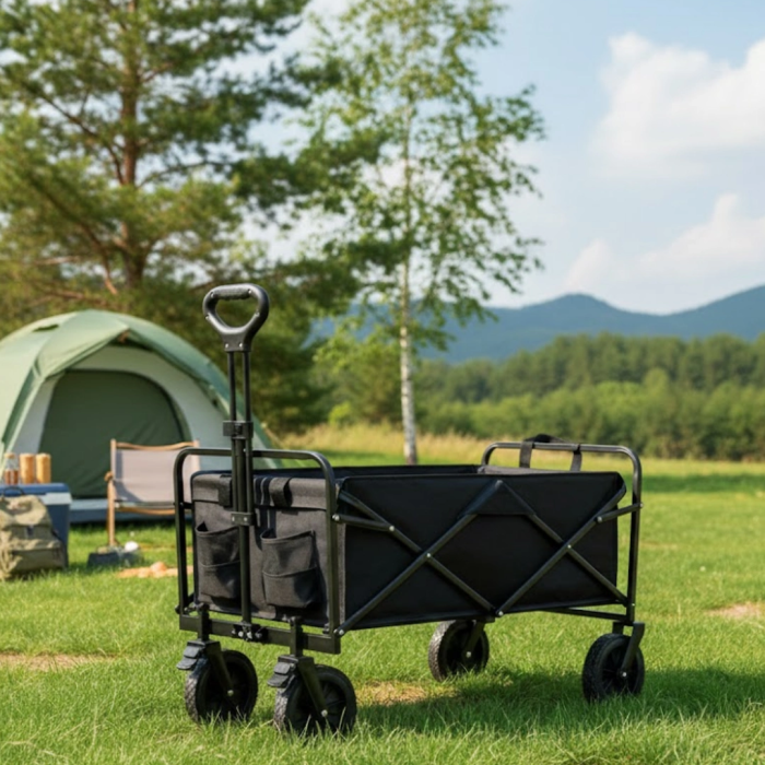 Katlanabilir Taşınabilir Kamp Arabası Plaj Bahçe Ve Eşya Taşıma Vagonu