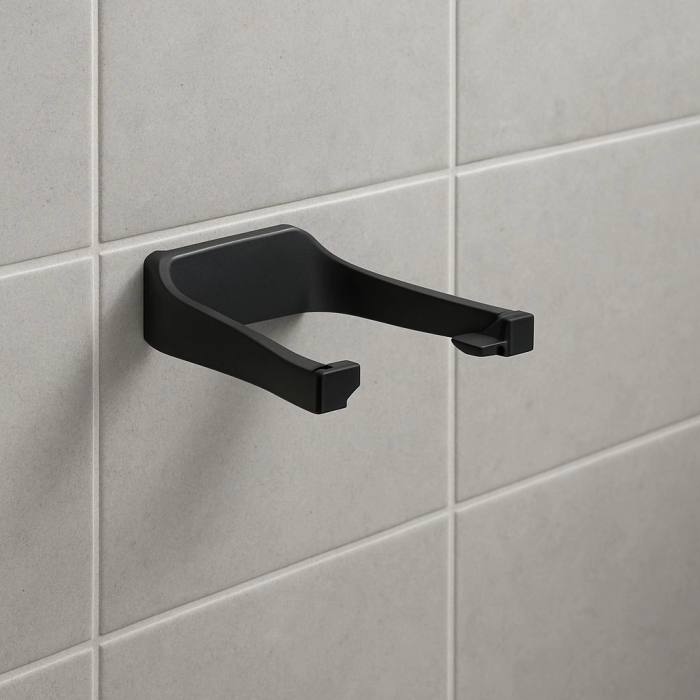 Siyah Tuvalet Kağıdı Tutucu Mat Kaplama Banyo Peçetelik