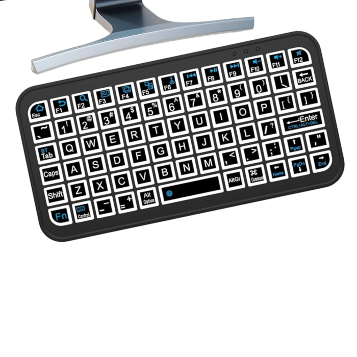 Rgb Işıklı Kablosuz Mini Klavye 10 Mm İnce Gövde