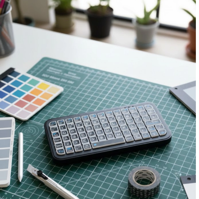 Şarjlı Kablosuz Mini Rgb Klavye Uzun Pil Ömürlü