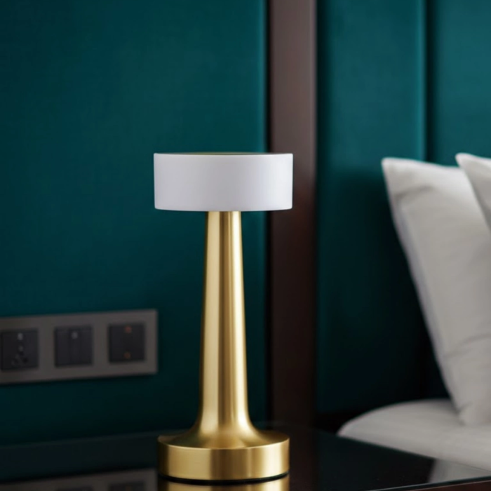 Şarjlı Dokunmatik Led Masa Lambası 3 Renk Dimmer Özellikli