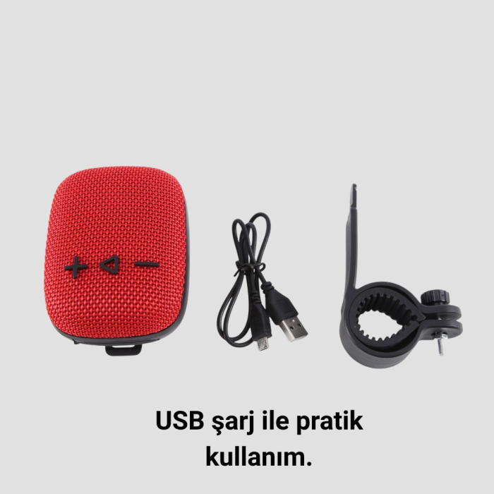 Usb Tf Kart Ve Fm Radyolu Bluetooth Hoparlör 5w