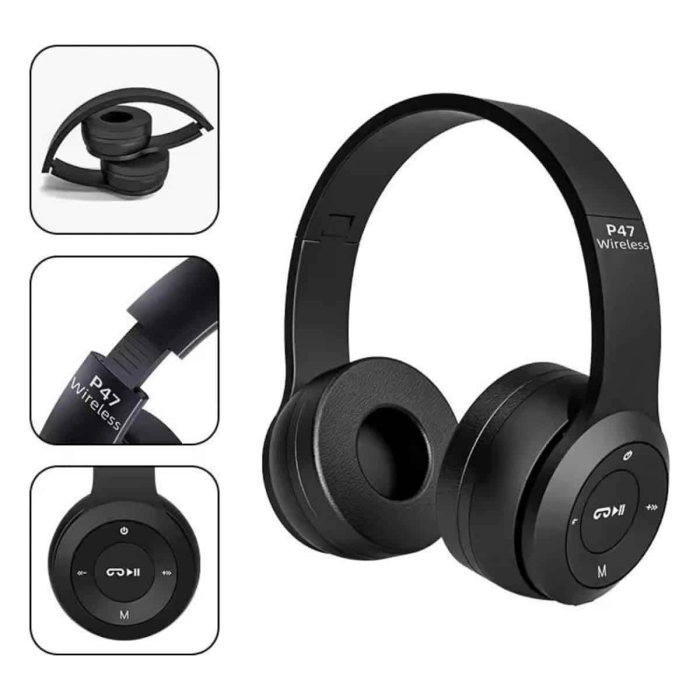 Kulak Üstü Bluetooth Kulaklık Yüksek Ses Kaliteli Ayarlanabilir