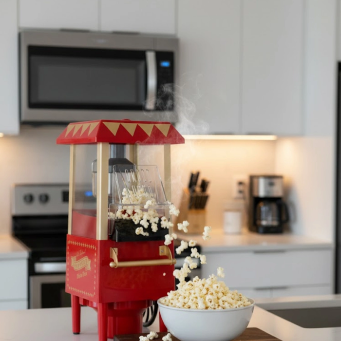 Sağlıklı Atıştırmalıklar İçin Yağsız Popcorn Makinesi