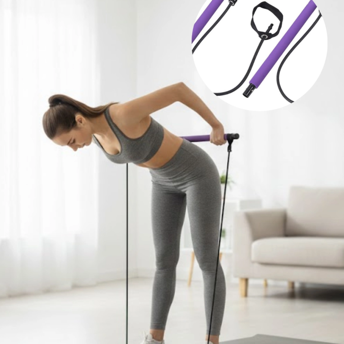 Pilates Bar Direnç Aleti Duruş Geliştirici Ve Kas Güçlendirici