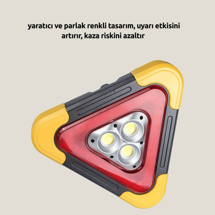 Alüminyum Gövdeli Led Üçgen Reflektörlü Acil Işık