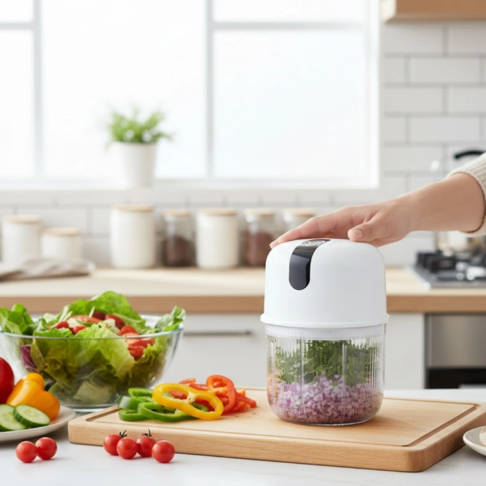 Mini Mutfak Robotu Sarımsak Ve Sebze Doğrayıcı