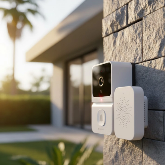 Kablosuz Video Kapı Zili Android İos Uyumlu Güvenlik Kamerası