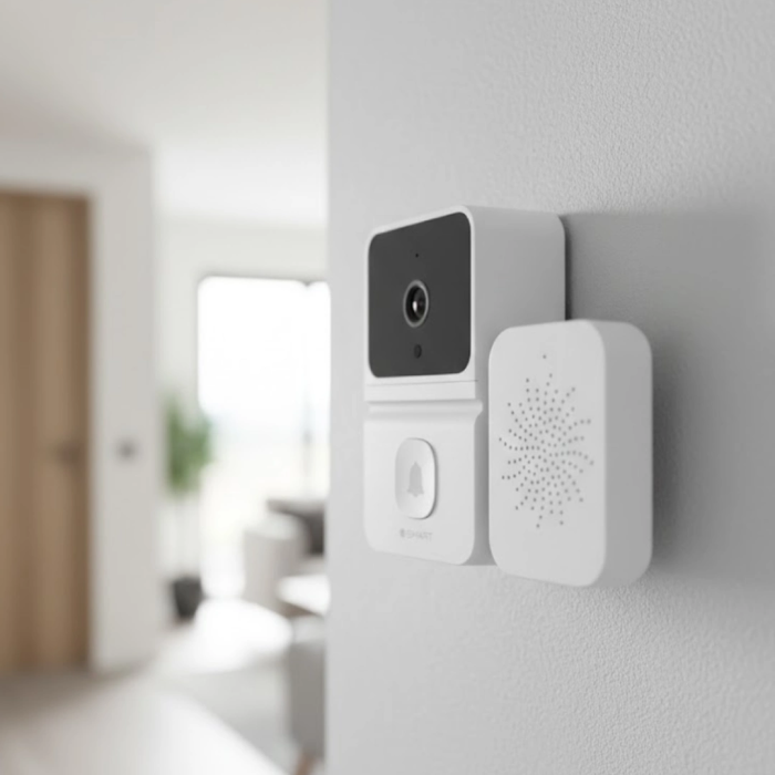 Wifi Akıllı Kapı Zili Kamera Gece Görüşlü Çift Yönlü Sesli