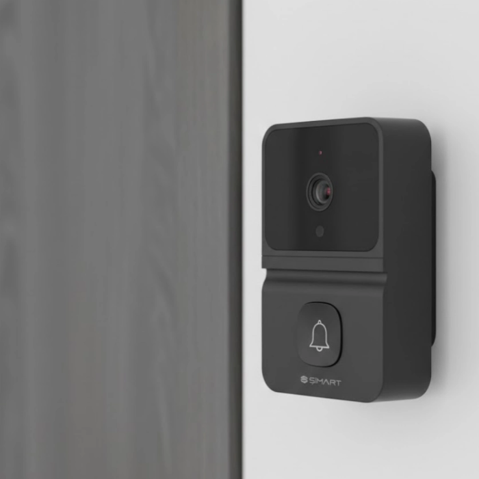 Akıllı Kapı Zili Kamera Gece Görüşlü Çift Yönlü Sesli Wifi