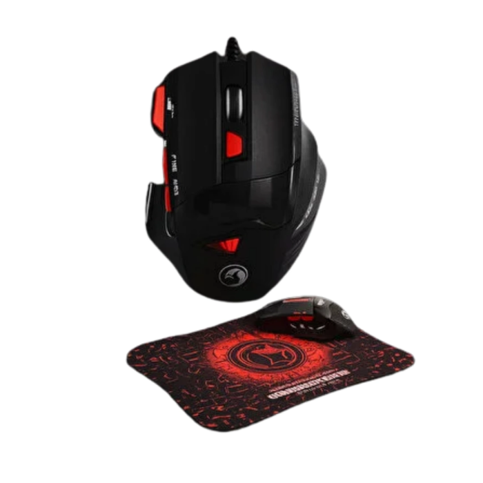 Mouse Mousepad Seti 3 Dpı Ayarı Ve Led Işıklı Ergonomik Yapı