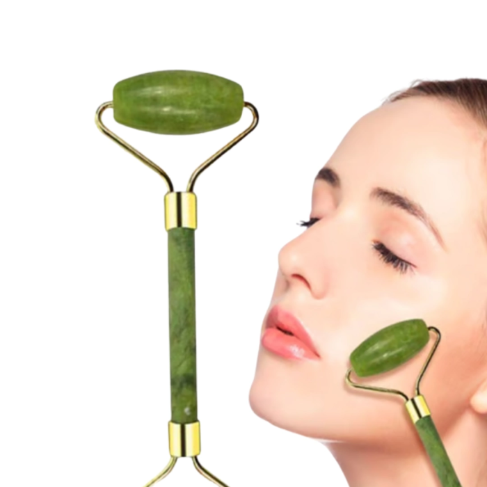 Doğal Yeşim Taşı Yüz Masaj Roller Ve Gua Sha Seti 2 Parça