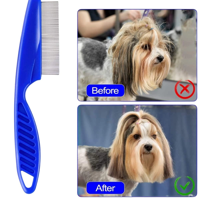 4lü Bit Evcil Hayvan Tarak Seti Kedi Köpek Bit Tarak Seti Pire Tarağı