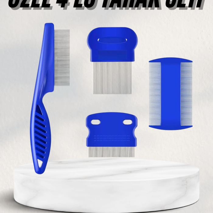 Tüy Fırçası Bit Tarağı Seti Evcil Hayvan Tüy Toplayıcı Bit Pire Önleyici Tarak