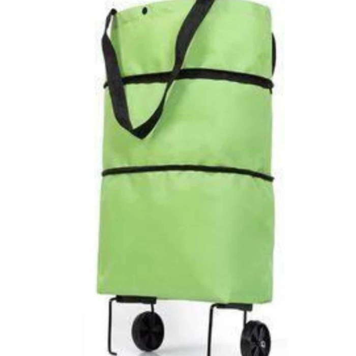 Katlanabilir Tekerlekli Pazar Market Çarşı Arabası Market Alışveriş Çantası