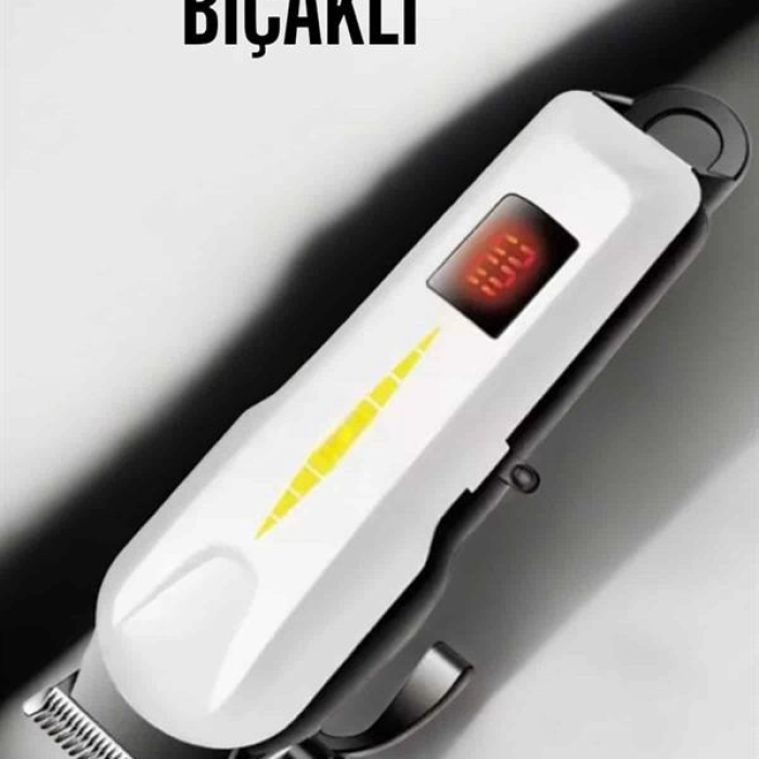 Tıraş Makinesi Profesyonel Saç Ve Sakal Kesme Milim Ayarlı Dijital Göstergeli