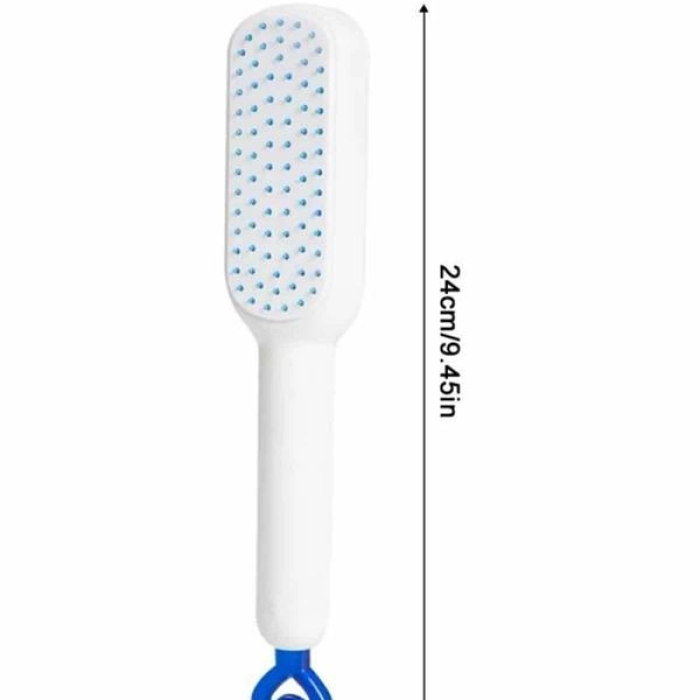 Silikon Yumuşak Sıkı Dişli Sihirli Geri Çekilebilir Tarak Kendini Temizleyen Saç Fırçası
