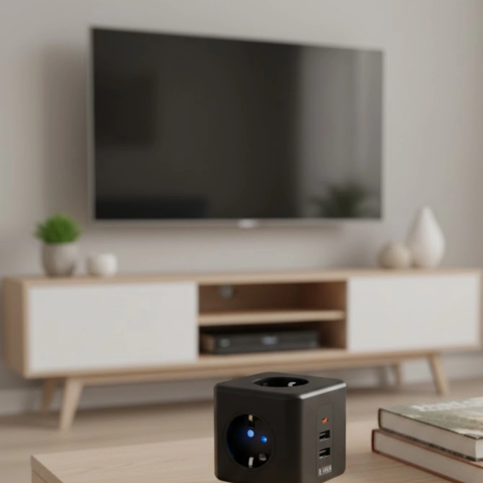 Ev Ve Ofis Kullanımı İçin Akım Korumalı Usb Girişli Priz