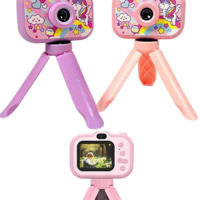 Çocuklara Özel Ayaklı Mini Fotoğraf Makinesi Dijital Lcd Ekran