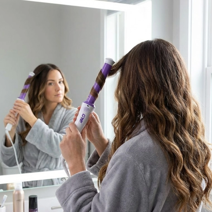 Profesyonel Saç Kıvırma Makinesi – 32 Mm Geniş Bukle Maşası