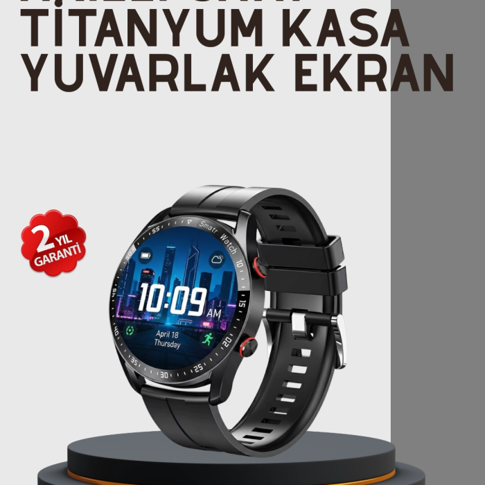 Akıllı Saat Yeni Model Sesli Asistan Bildirim Görme Bluetooth Bağlantılı Müzik Dinleme