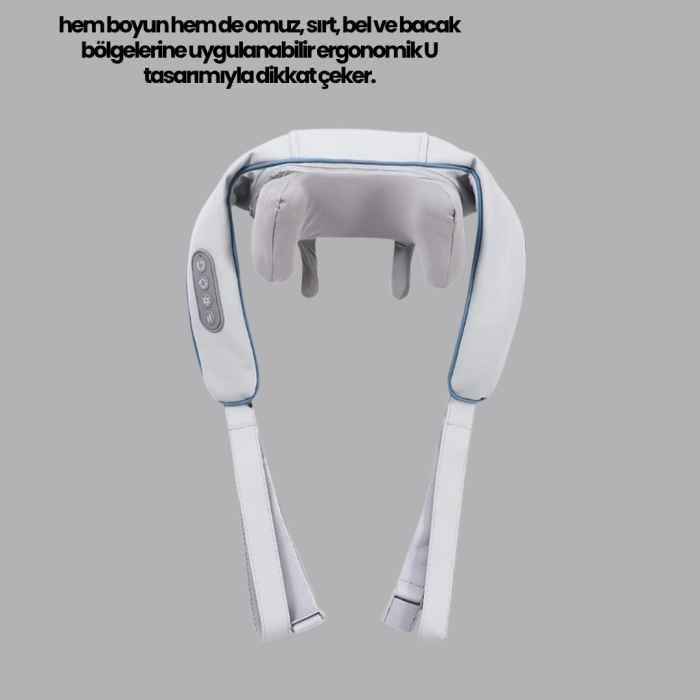 Boyun Masaj Aleti Biyonik Yoğurma Teknolojili 1800mah Şarjlı