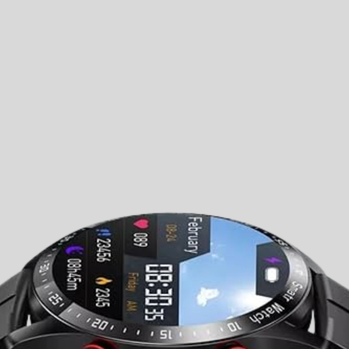 Akıllı Saat Amoled Ekran Metal Ve Deri Kordonlu Uyku Ve Sağlık Takibi Titreşimli