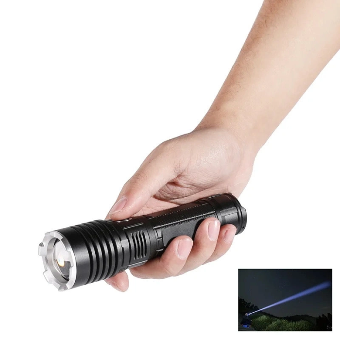 Bright Ght-5761 Xp50 Led 3 Mod Zoomlu Yağmur Suyu Geçirmez Şarjlı El Feneri