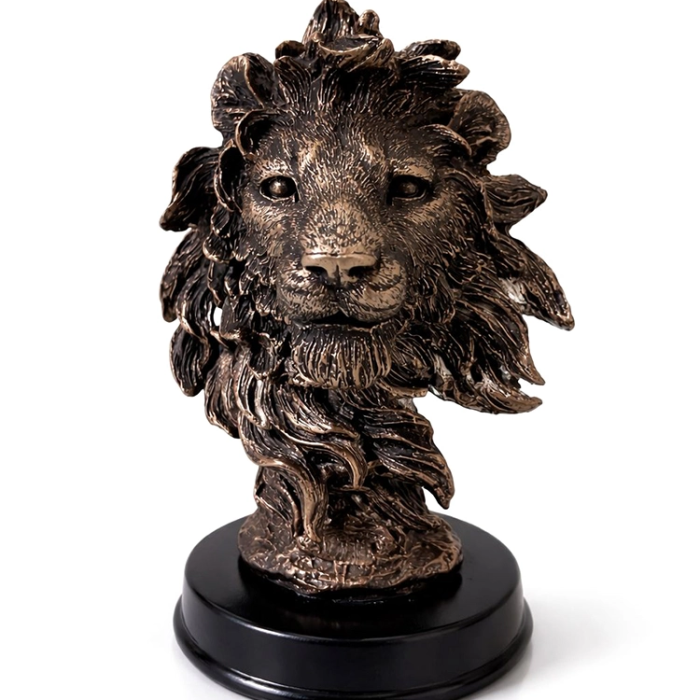13x9 Cm Polyester Aslan Büstü