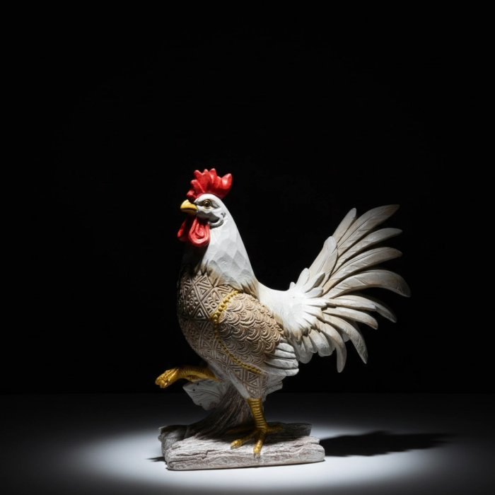 Özel Tasarım Polyester Horoz Figürü