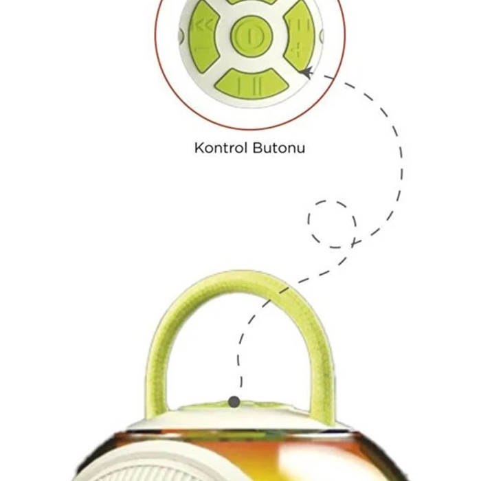 Bluetooth Hoparlör Çift Mikrofonlu Kablosuz Parti Speaker Beyaz