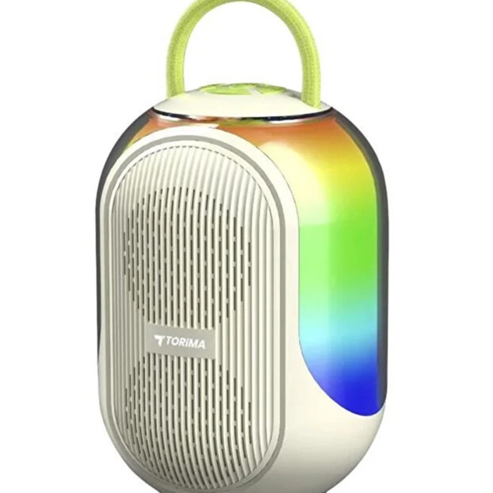 Bluetooth Hoparlör Çift Mikrofonlu Kablosuz Parti Speaker Beyaz