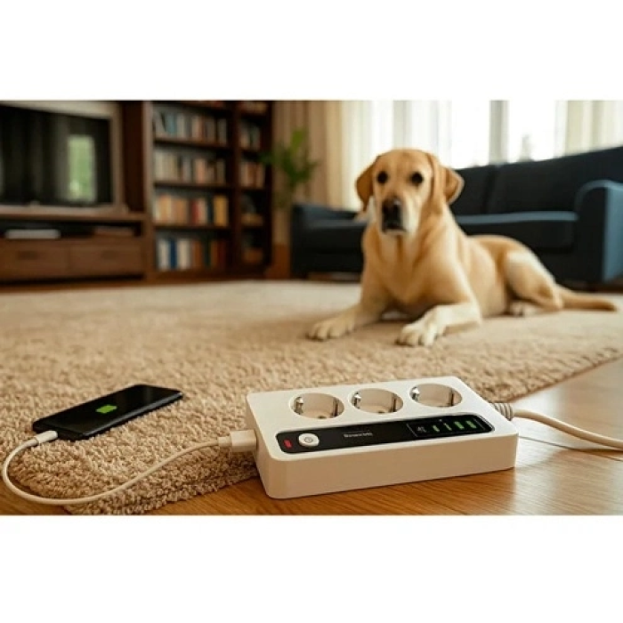 P10 3x Priz 3000w Akım Korumalı 4x Usb 2x Type-c Girişli Çoklu Priz