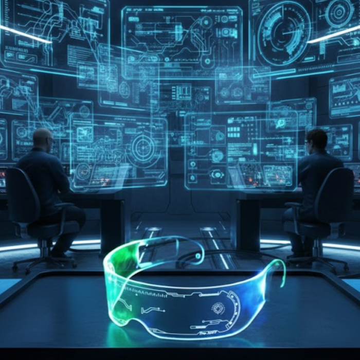 LED Işıklı Rave Gözlüğü 7 Renk 5 Işık Modu Futuristik Tasarım