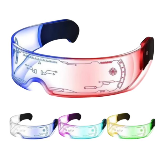 Çok Renkli LED Parti Gözlüğü Ergonomik ve Hafif Tasarım