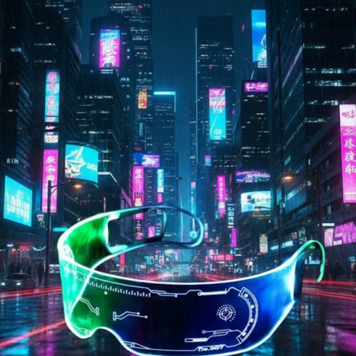 Aydınlatmalı LED Parti Gözlüğü Çok Renkli Modlu Cyberpunk Tasarım