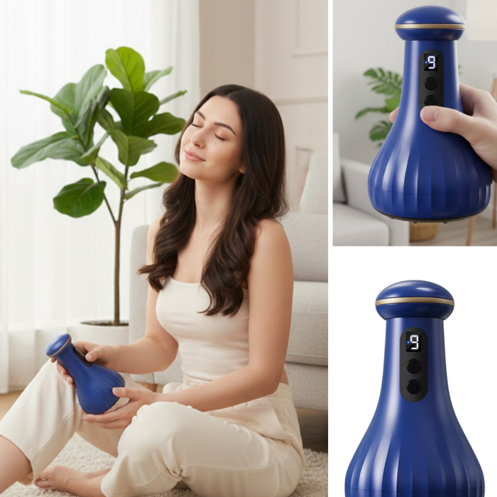 Şarjlı Masaj Cihazı Baş Boyun Omuz Kullanımına Uygun