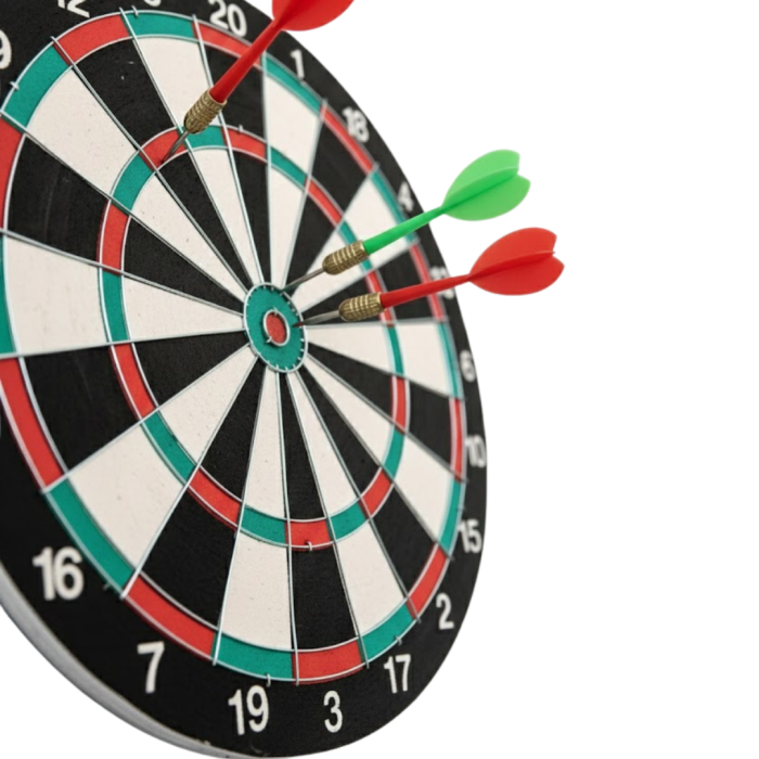 15 İnç Dart Tahtası Seti Dayanıklı Yapı 4 Metal Dart Oku