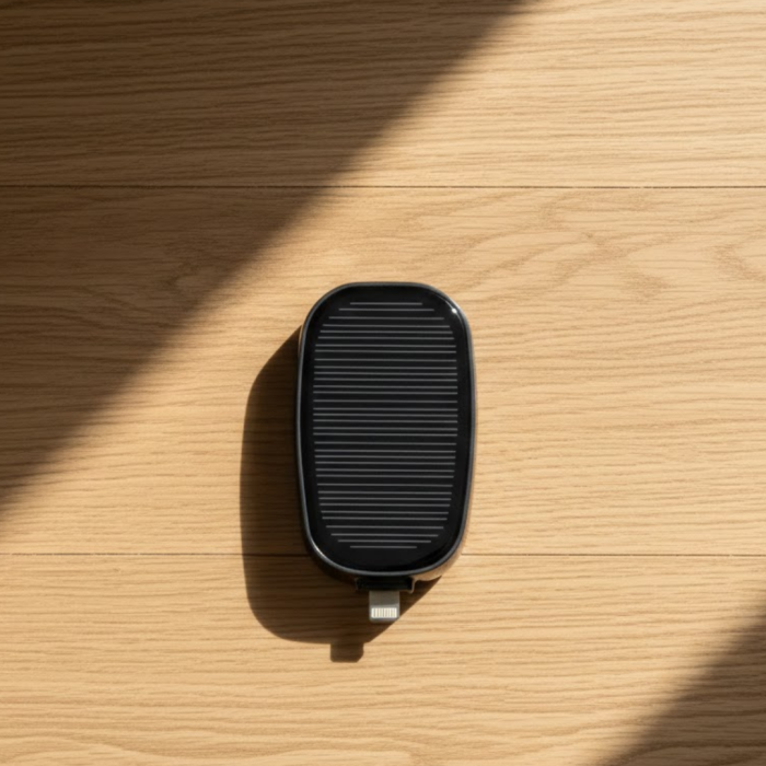 Güneş Enerjili Mini Powerbank 1200mAh Ultra İnce Taşınabilir