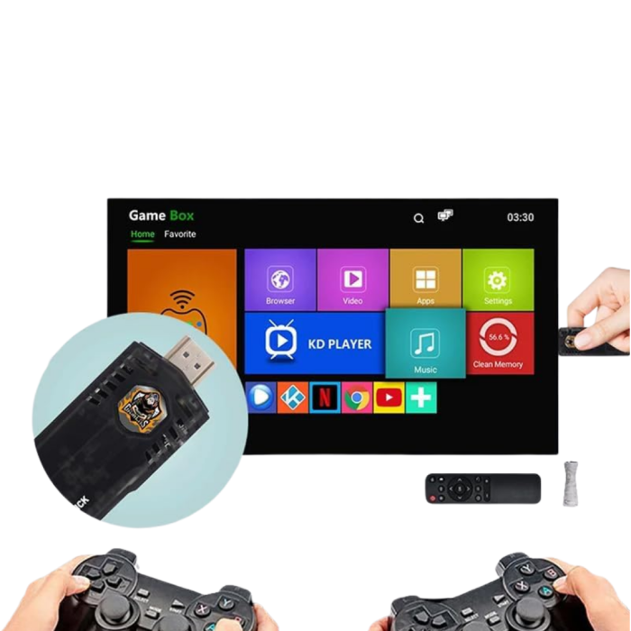 Kablosuz Gamepadli Retro Oyun Konsolu HDMI HD Çıkış Android Destekli