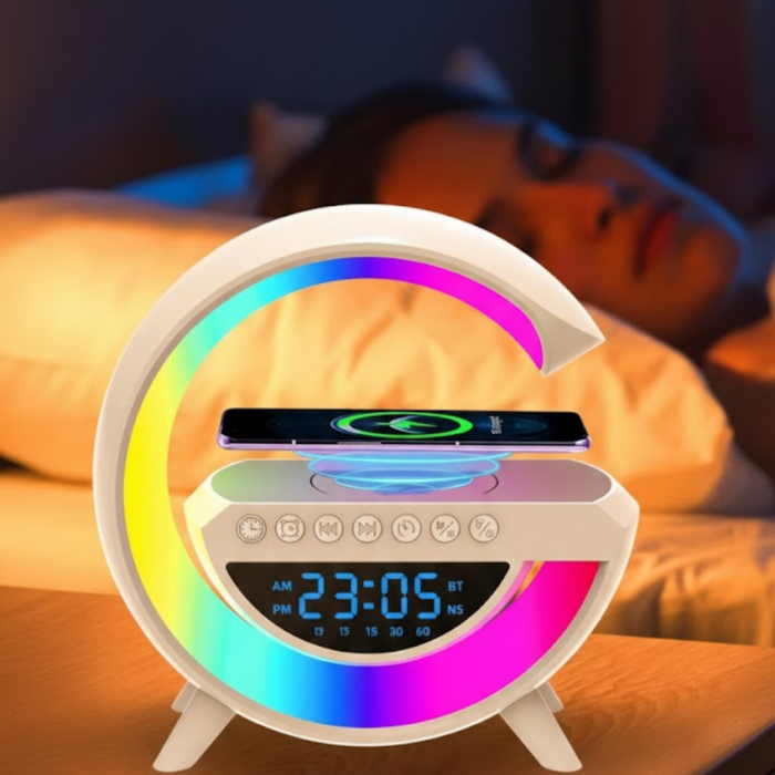 RGB Işıklı Kablosuz Hoparlör Bluetooth USB FM TF Kart Destekli