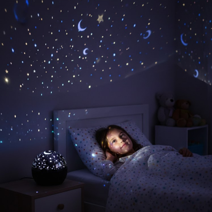 Sesle Tepki Veren Yıldız Projektör Gece Işığı