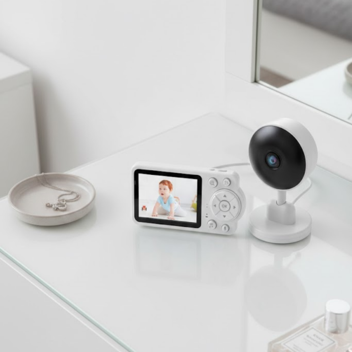 FHSS Teknolojili Güvenli Bebek Monitörü Net Görüntü