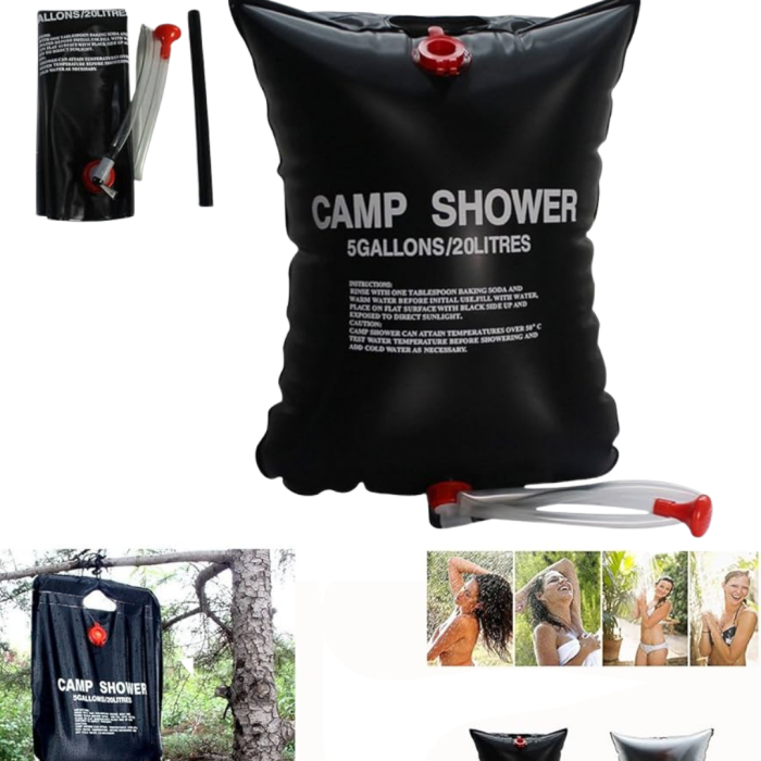 Kamp ve Plaj İçin Solar Duş 20 Litre Su Kapasiteli Portatif Duş Çantası