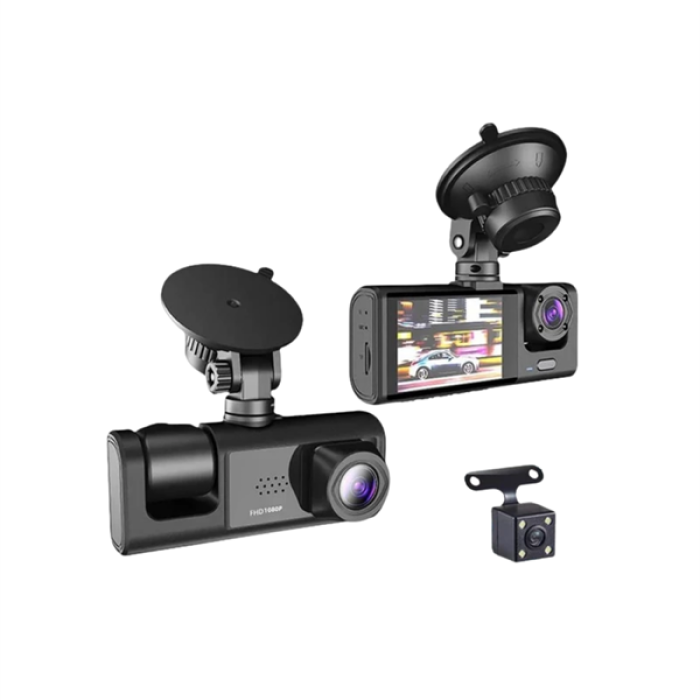 170° Geniş Açı Ön-Arka-İç Kamera Seti – Tam Kapsamlı Araç Güvenliği