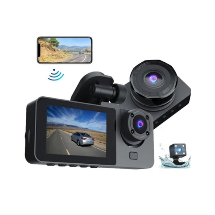 170° Geniş Açı Ön-Arka-İç Kamera Seti – Tam Kapsamlı Araç Güvenliği